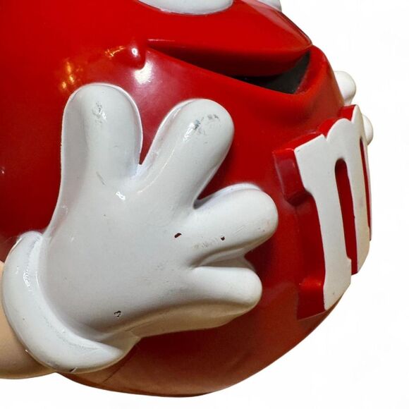 VTG M&M's Red Devil Halloween Candy Pail Container 1999 - Picture 7 of 8